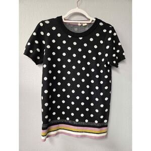 Moth (Anthropologie Brand) Polka Dot Short Sleeve Sweater Top xs